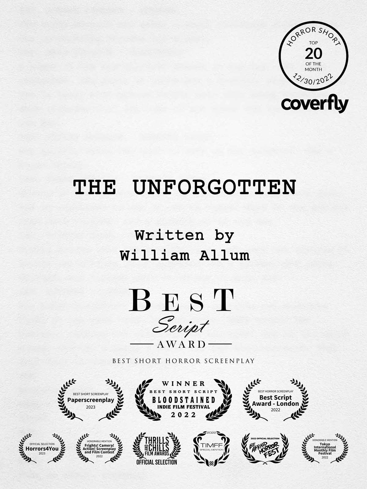 the unforgotten script poster 01